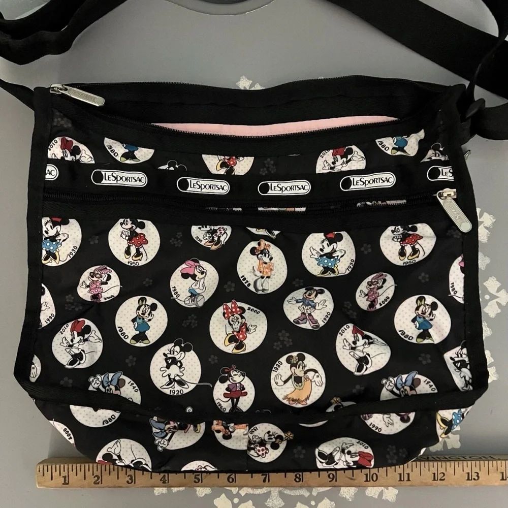 LeSportsac Black Crossbody Bag with Disney Print - Picture 5 of 9